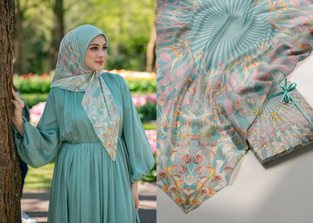 7 Tips Memadukan Jilbab Motif dengan Outfit agar Tetap Stylish
